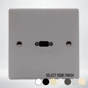 Single Gang USB-C 3.1 connection Plate Single Gang USB-C 3.1 connection Plate