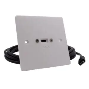 usb-c 3.2 connection wall plate with lead