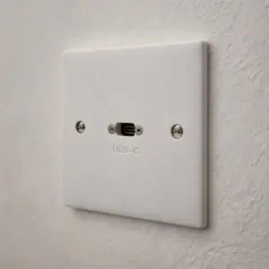 wall mounted usb-c faceplate