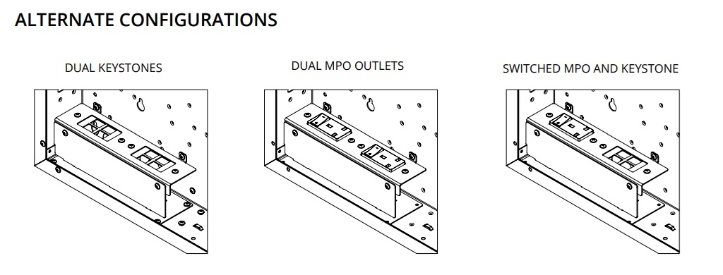 UB-JBA junction box for the universal wall box