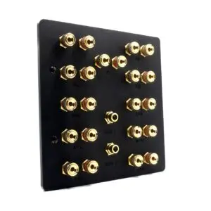 frosted black speaker plate