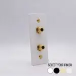 Dual Subwoofer Architrave Wall Plate