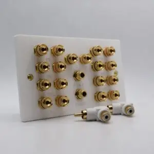 dolby atmos 7.1.2 and 7.2.2 home cinema speaker connection plate