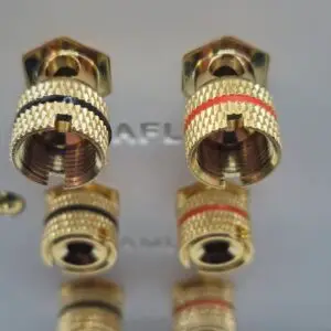 dolby atmos six speaker wall plate for banana plugs and bare cable