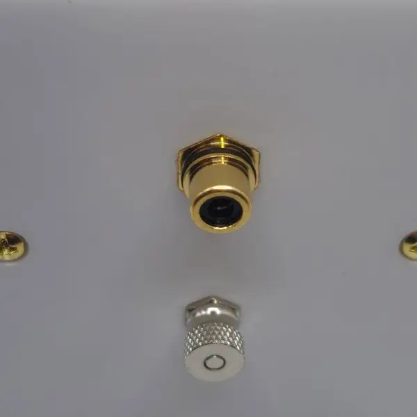 Single Gang Subwoofer With Ground Post Speaker Wall Plate