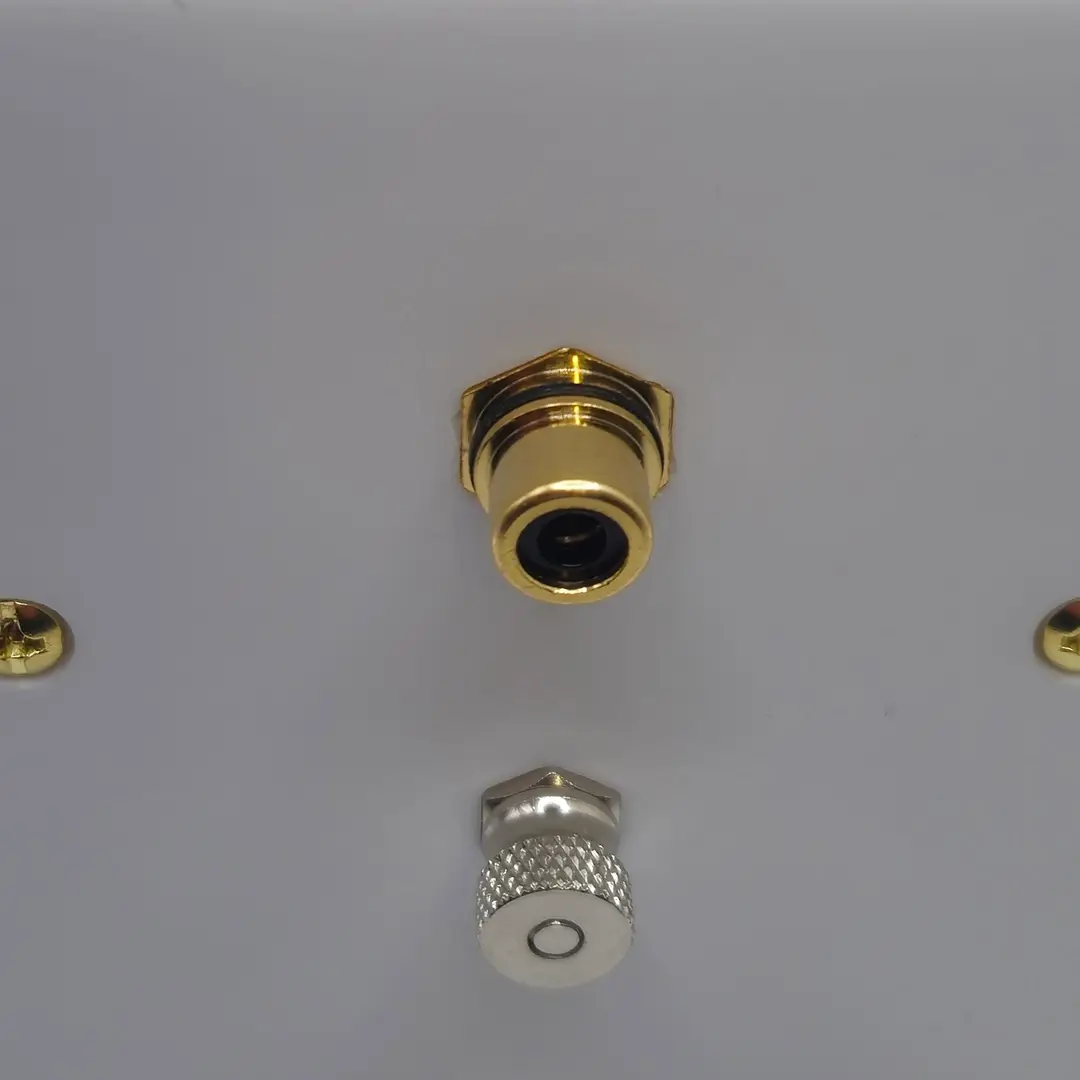 Single Gang Subwoofer With Ground Post Speaker Wall Plate