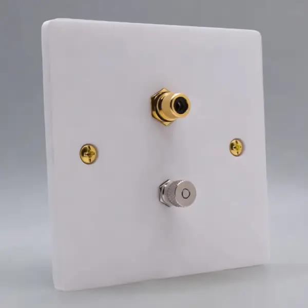 Single Gang Subwoofer With Ground Post Speaker Wall Plate