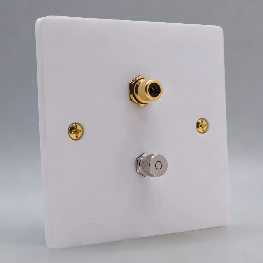 Single Gang Subwoofer With Ground Post Speaker Wall Plate Single Gang Subwoofer With Ground Post Speaker Wall Plate