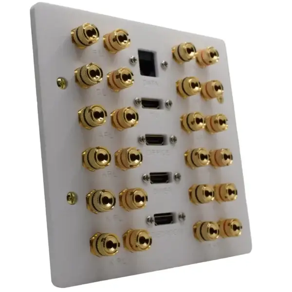 custom av plate x12 speakers x4 hdmi x1 data custom speaker plate with twelve pair of speakers four HDMI and one CAT6