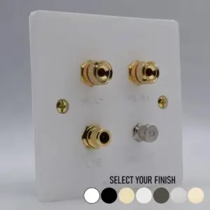 Single Gang REL Subwoofer Wall Plate Single Gang REL Subwoofer Wall Plate
