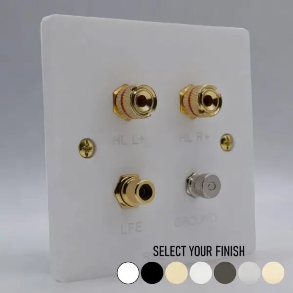 Single Gang REL Subwoofer Wall Plate Single Gang REL Subwoofer Wall Plate
