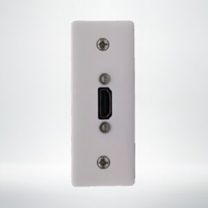 hdmi socket on an architrave wall plate