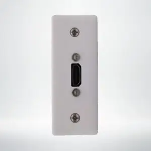 hdmi socket on an architrave wall plate
