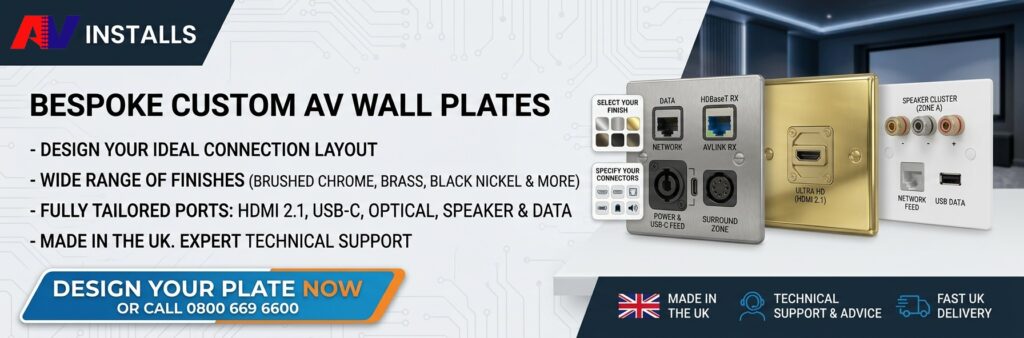 custom av wall plate