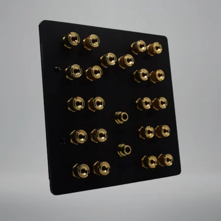 custom-black-dolby-7.2.4-speaker-plate dolby 7.2.4 speaker plate in matt black