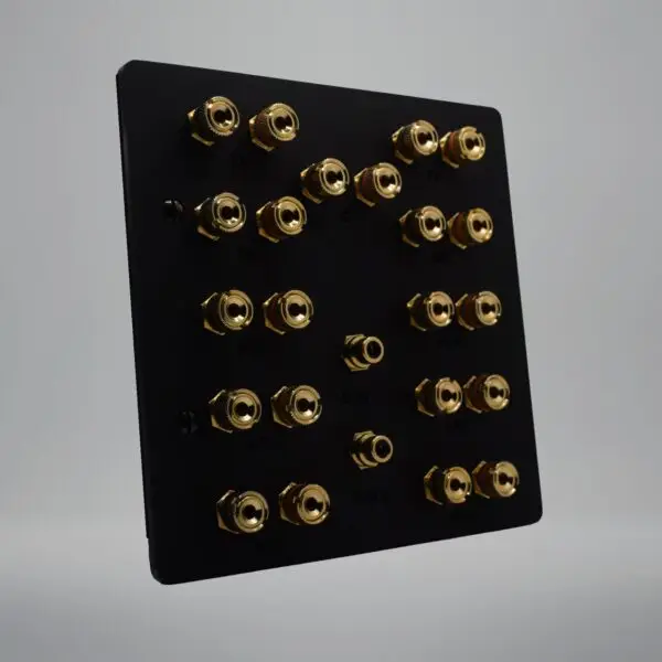 dolby 7.2.4 speaker plate in matt black