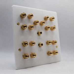 Four Gang Dolby Atmos 5.1.4 / 5.2.4 / 9.2 Speaker Plate Four Gang Dolby Atmos 5.1.4 / 5.2.4 / 9.2 Speaker Plate