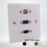 Single Gang Interactive Touch Screen Connection Plate