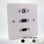 Single Gang Interactive Touch Screen Connection Plate