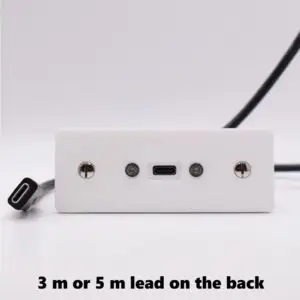 usb-c 3.2 connection plate with a 3 m or 5 m lead on the back