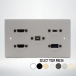 Double Gang Touch Screen Connection Wall Plate