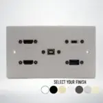 Double Gang Touch Screen Connection Wall Plate