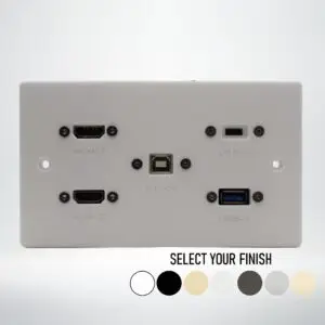 Double Gang Touch Screen Connection Wall Plate Double Gang Touch Screen Connection Wall Plate