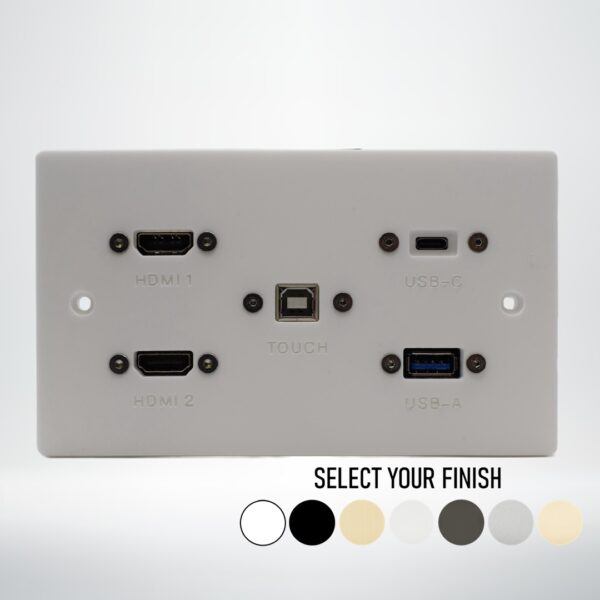 Double Gang Touch Screen Connection Wall Plate Double Gang Touch Screen Connection Wall Plate