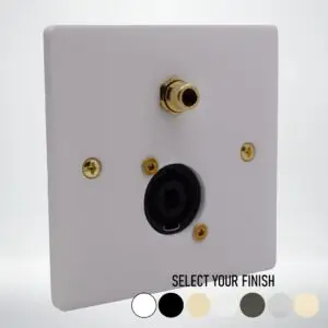 Single Gang Speakon REL Subwoofer Plate Single Gang Speakon REL Subwoofer Plate