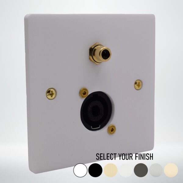 Single Gang Speakon REL Subwoofer Plate Single Gang Speakon REL Subwoofer Plate