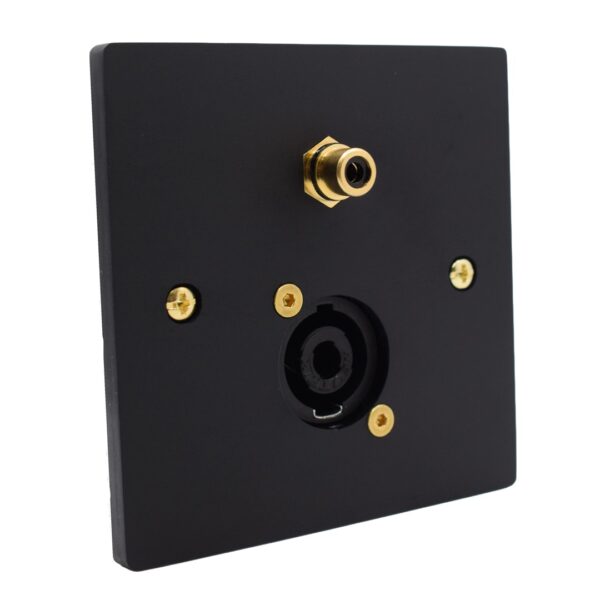 Single Gang Speakon REL Subwoofer Plate Single Gang Speakon REL Subwoofer Plate