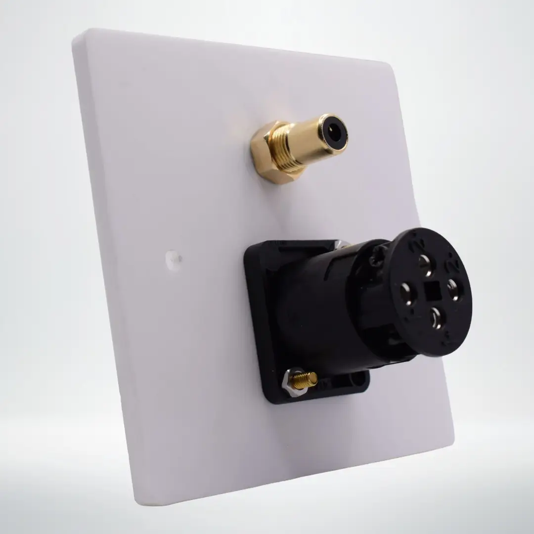 Single Gang Speakon REL Subwoofer Plate Single Gang Speakon REL Subwoofer Plate