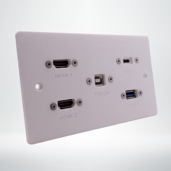 Double Gang Touch Screen Connection Wall Plate Double Gang Touch Screen Connection Wall Plate