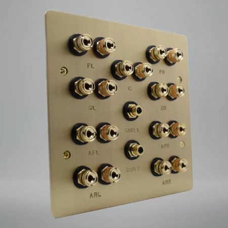 5.2.4-dolby-atmos-speaker-plate-brushed-brass 5.2.4 brushed brass dolby atmos speaker plate