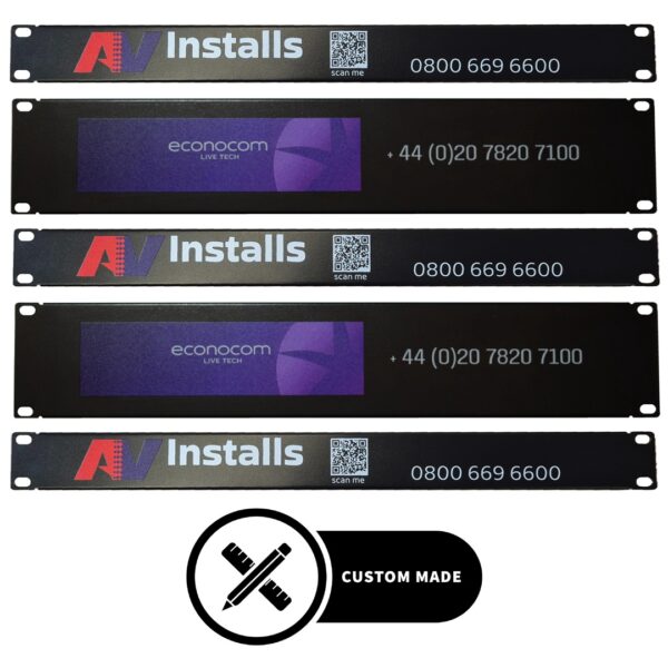 Custom Branded Blank 19" Rack Panels Custom Branded Blank 19" Rack Panels