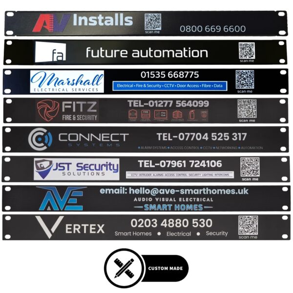 1U Custom Branded 19" Rack Panel 1U Custom Branded 19" Rack Panel