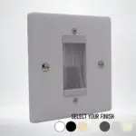 Single-Gang Brushed Wall Plate With 25mm Brushes