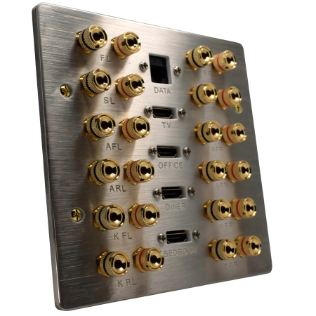 custom av and speaker wall plates